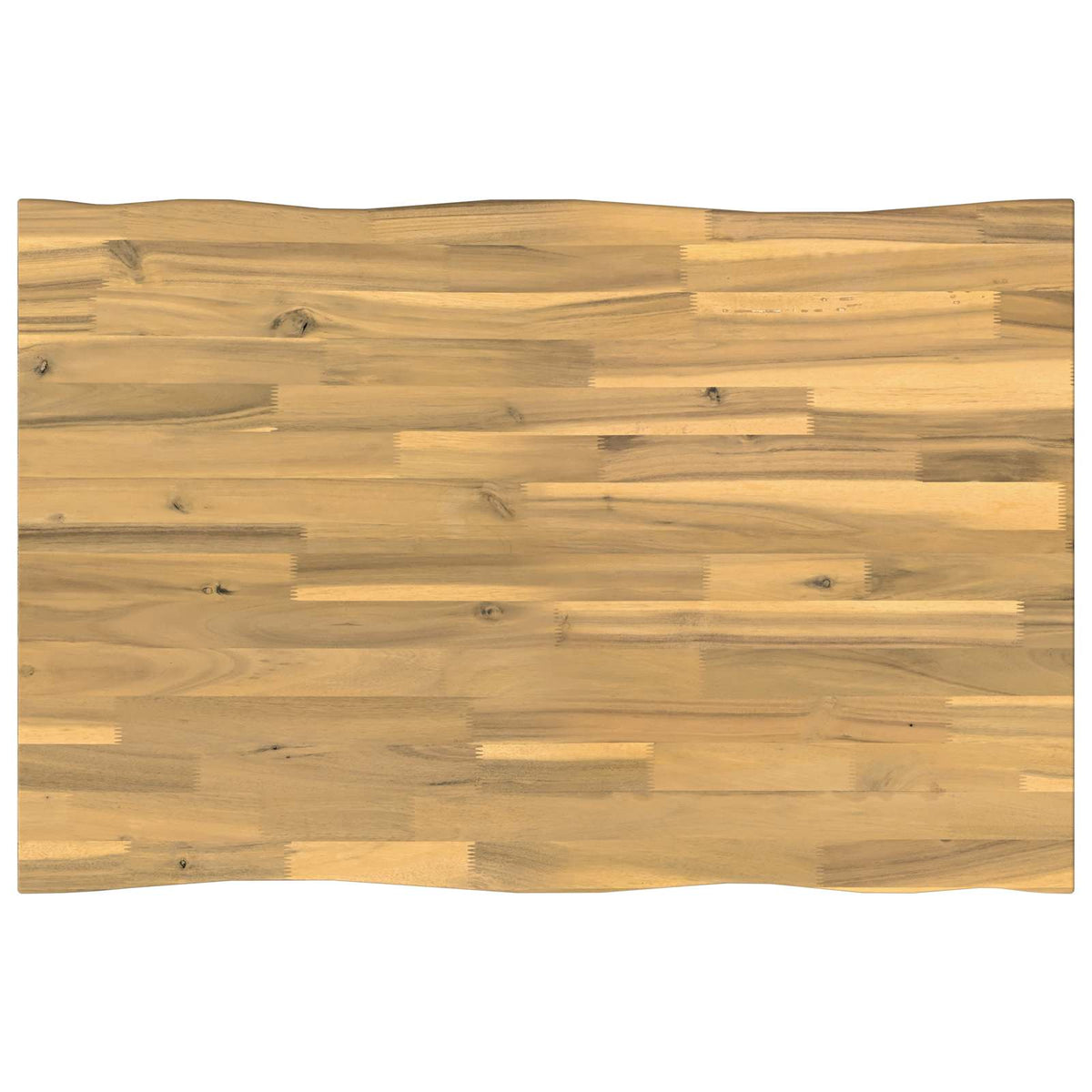 Live Edge Table Top 80 x 60 x 3.5 cm Rectangular White