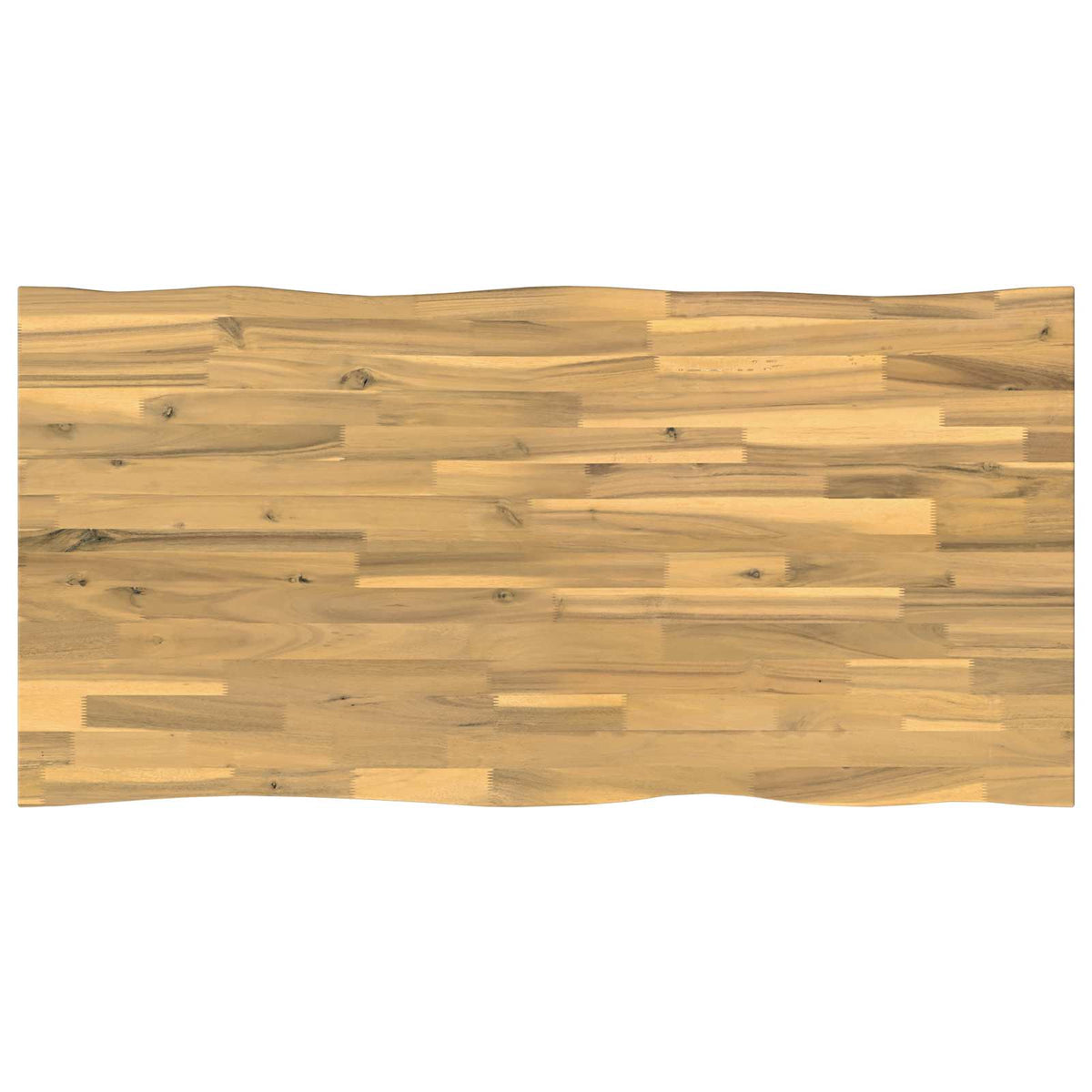 Live Edge Table Top 100 x 60 x 3.5 cm Rectangular White