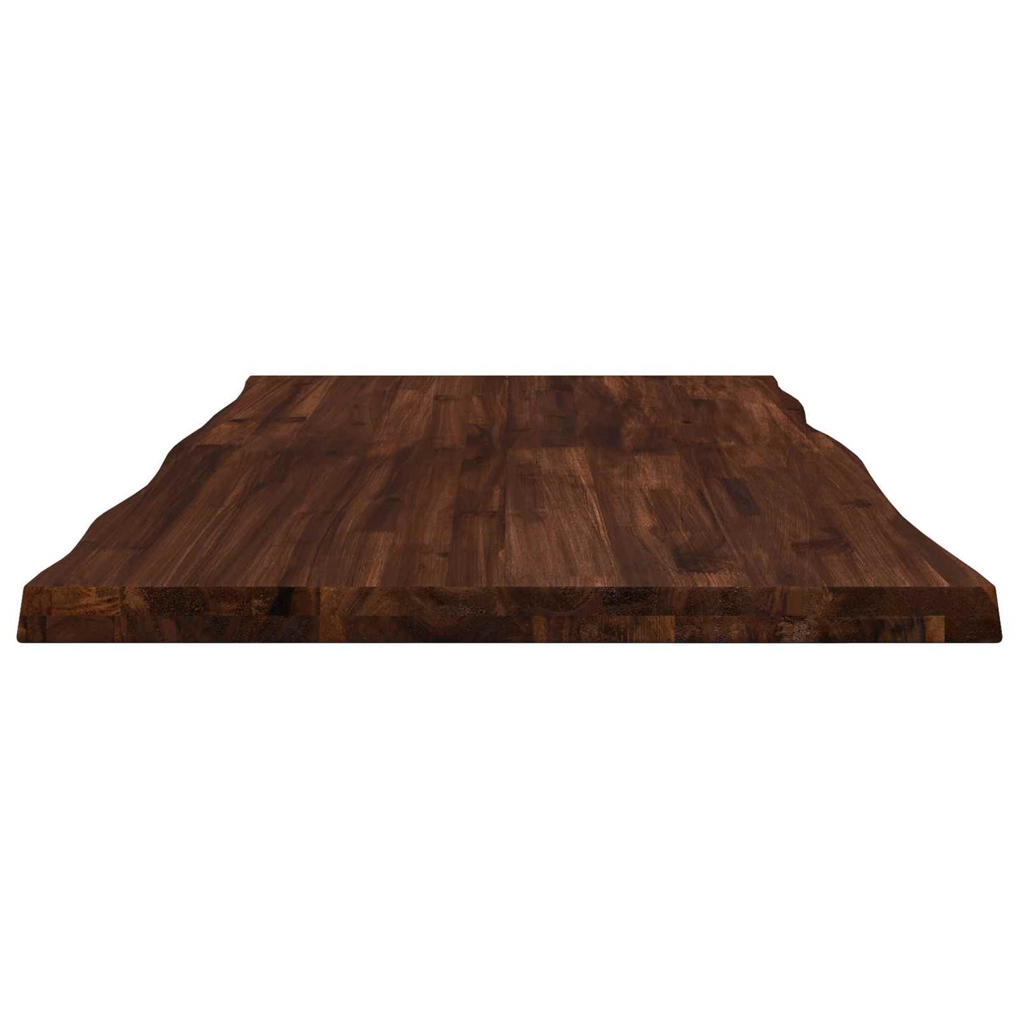 Live Edge Table Top 140 x 60 x 3.5 cm Rectangular Dark Brown