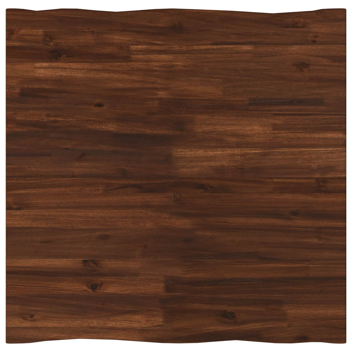 Live Edge Table Top 70 x 70 x 3.2 cm Square Solid Acacia Wood