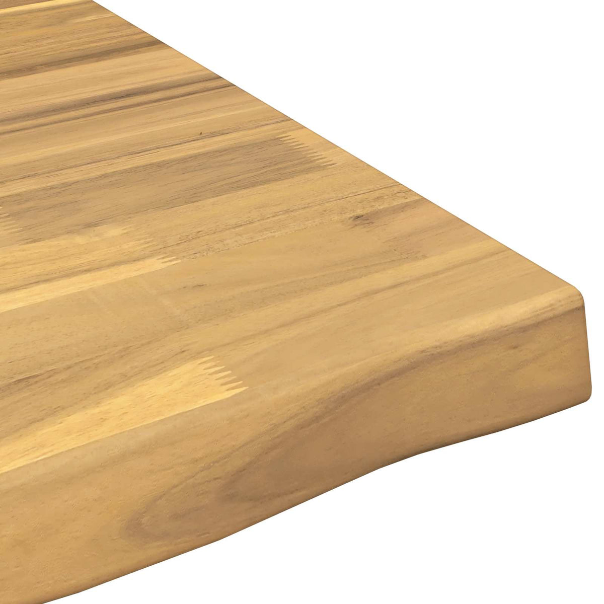 Live Edge Table Top 70 x 70 x 3.2 cm Square Solid Acacia Wood