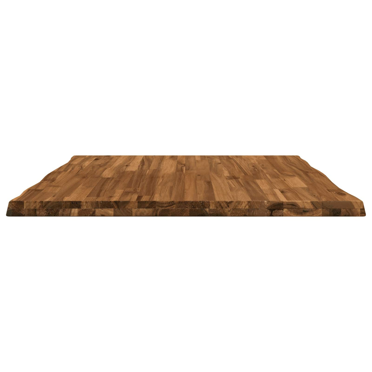 Live Edge Table Top 80 x 80 x 3.5 cm Square Solid Acacia Wood