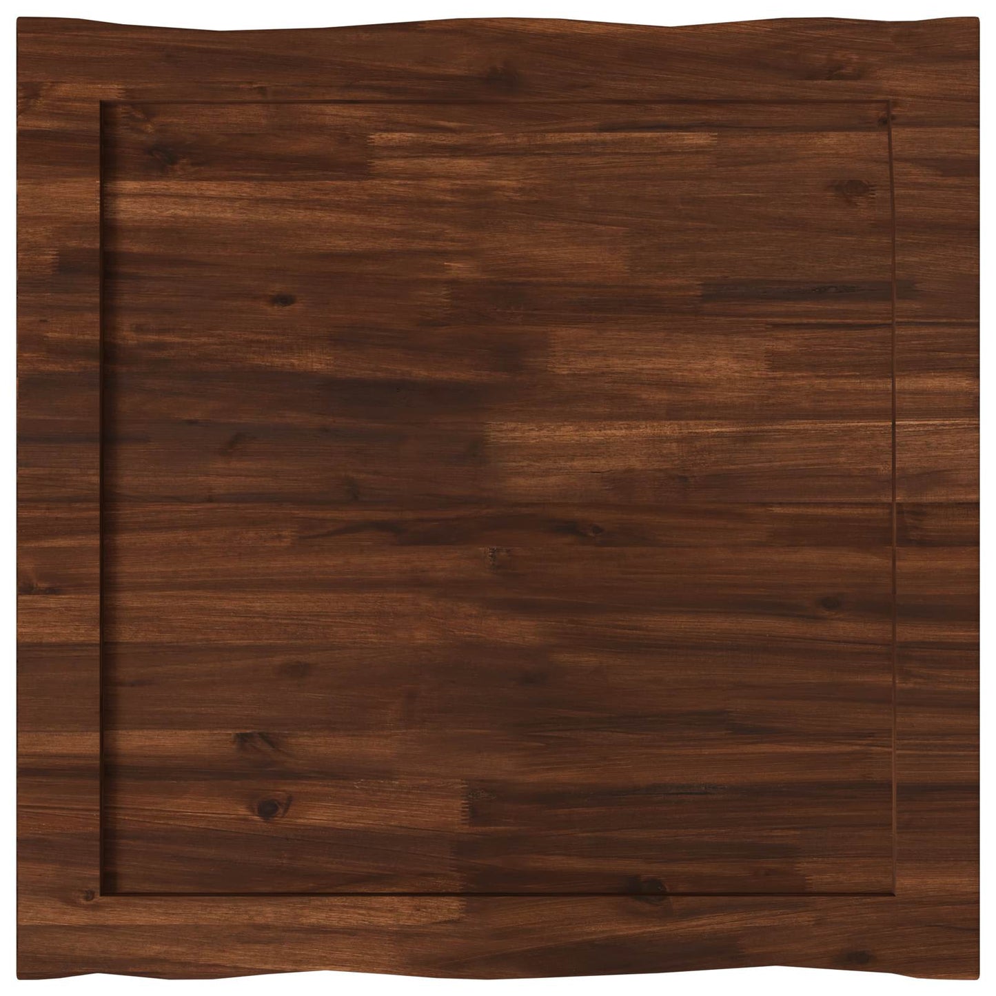 Live Edge Table Top 90 x 90 x 3.5 cm Square Solid Acacia Wood