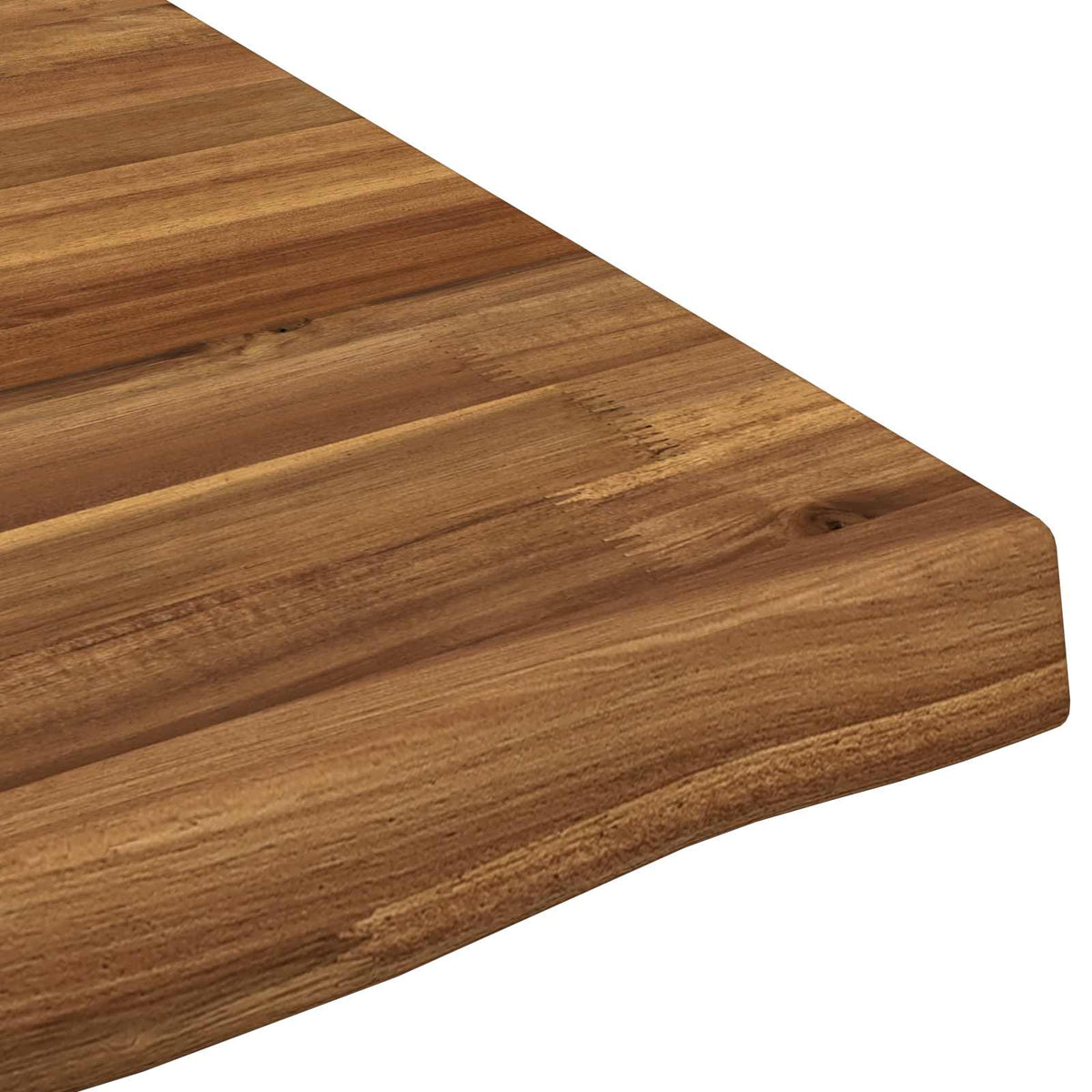 Live Edge Table Top 90 x 90 x 3.2 cm Square Solid Acacia Wood