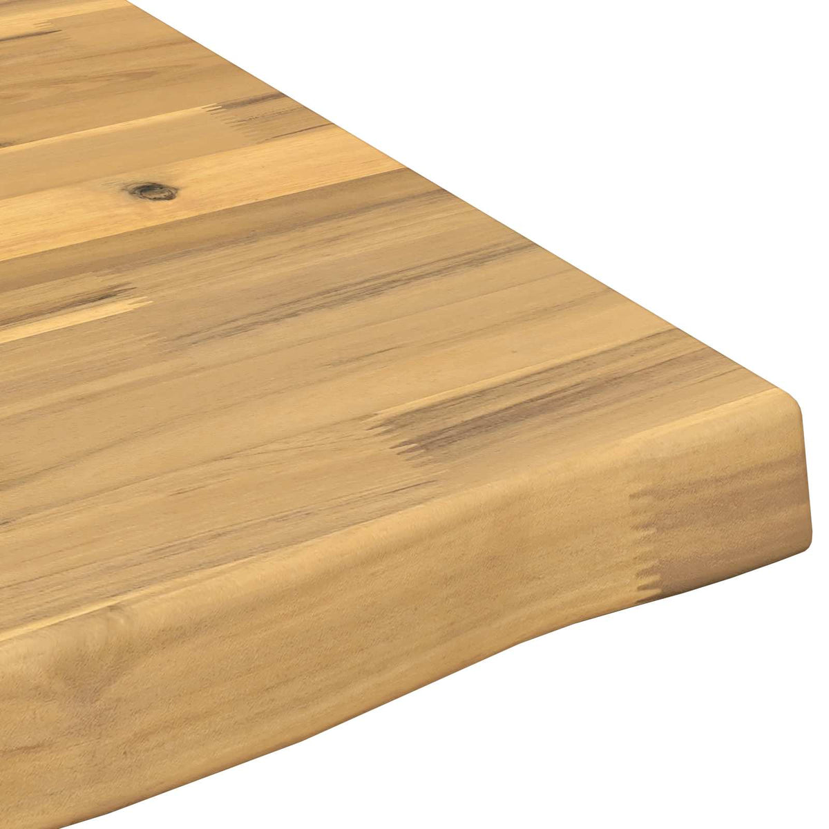 Live Edge Table Top 90 x 90 x 3.2 cm Square Solid Acacia Wood