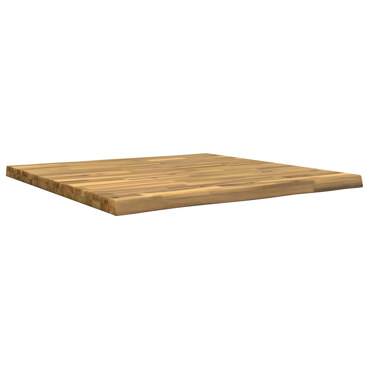 Live Edge Table Top 90 x 90 x 3.2 cm Square Solid Acacia Wood