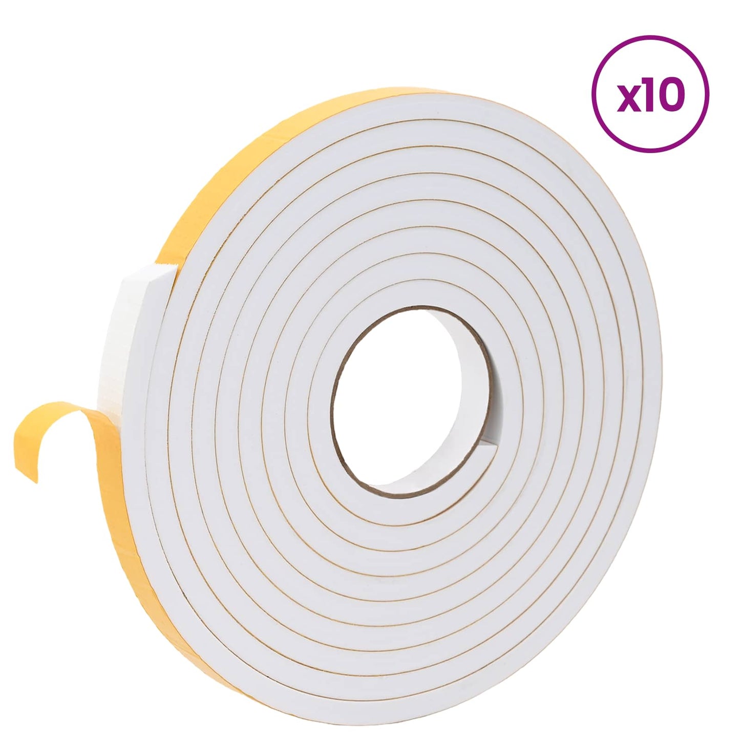 Self-adhesive Foam Tape 10 pcs White 20mm x 5m CR Foam