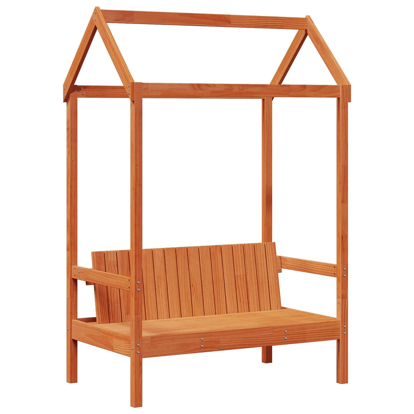 Day Bed Set Wax Brown 90 x 200 cm Solid Pine Wood