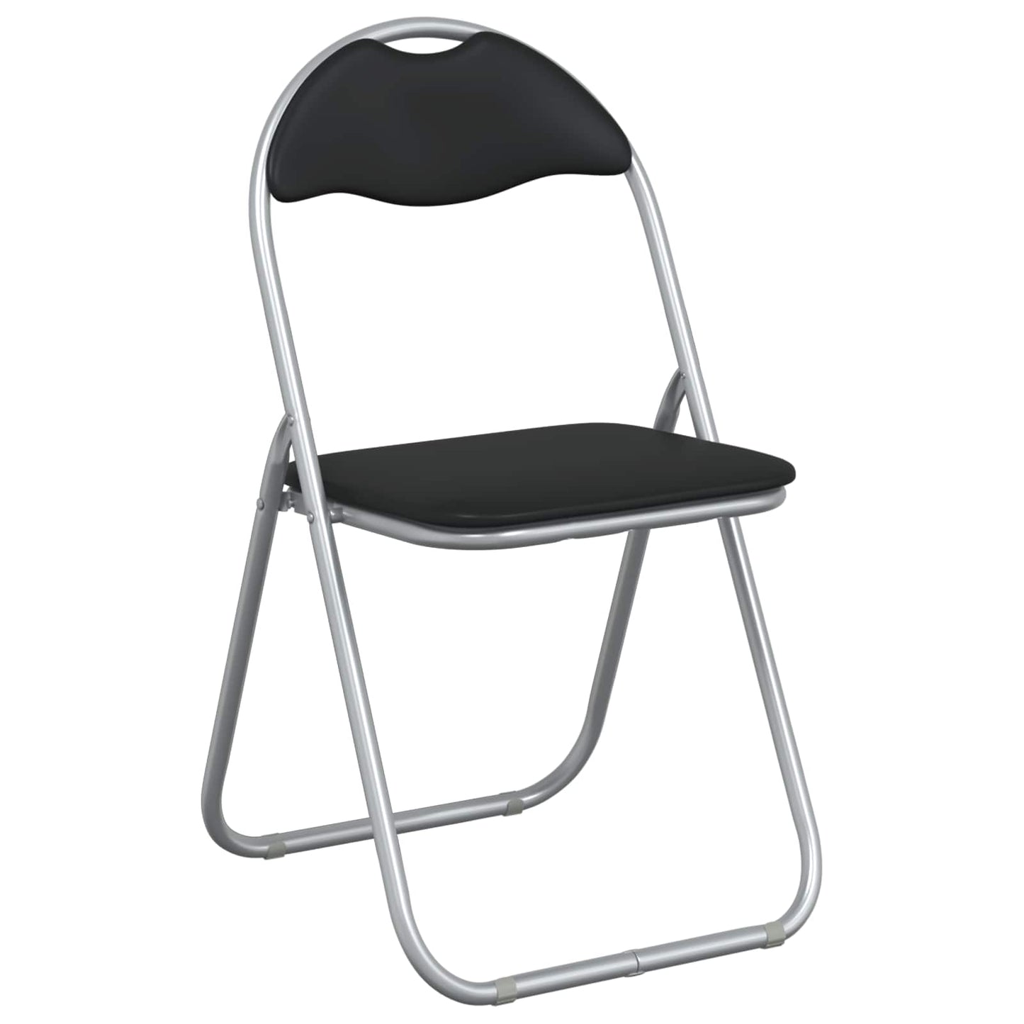 Folding Chair 2 pcs Black and Grey 48 x 43.5 x 81 cm