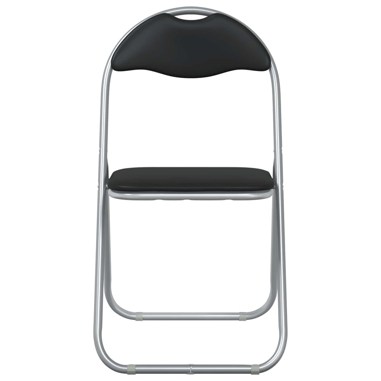 Folding Chair 2 pcs Black and Grey 48 x 43.5 x 81 cm