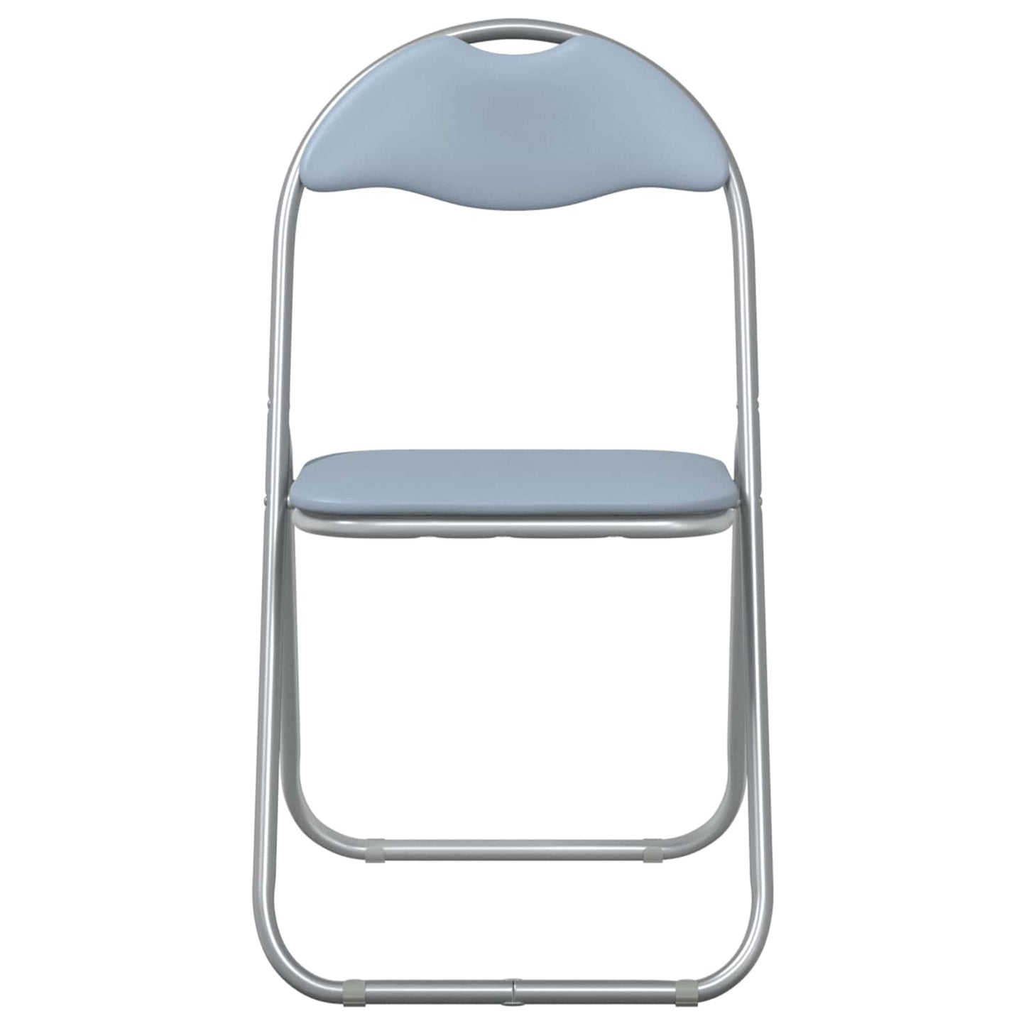 Folding Chair 2 pcs Grey 48 x 43.5 x 81 cm Faux Leather