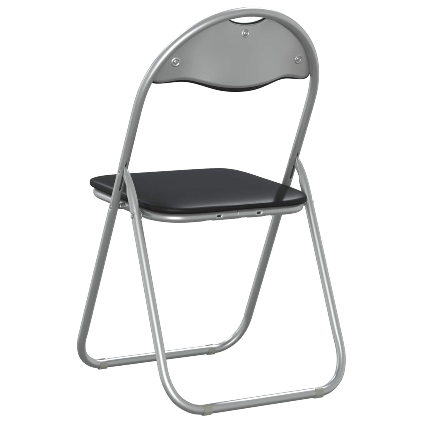 Folding Chair 8 pcs Black and Grey 48 x 43.5 x 81 cm