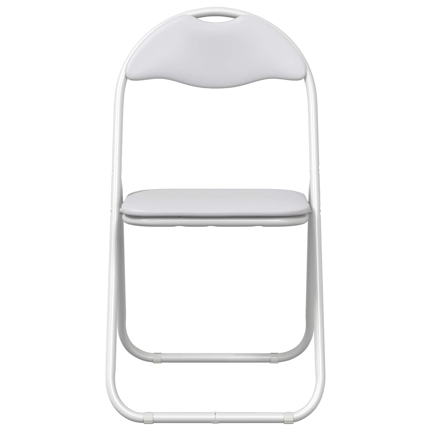 Folding Chair 8 pcs White 48 x 43.5 x 81 cm Faux Leather