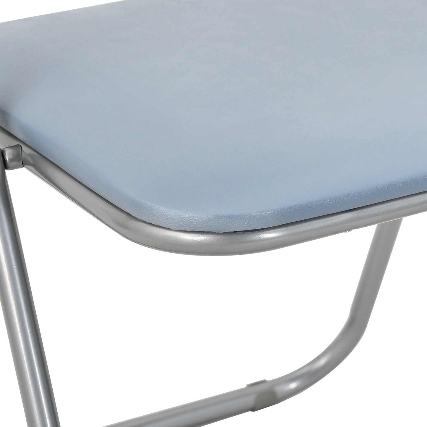 Folding Chair 8 pcs Grey 48 x 43.5 x 81 cm Faux Leather