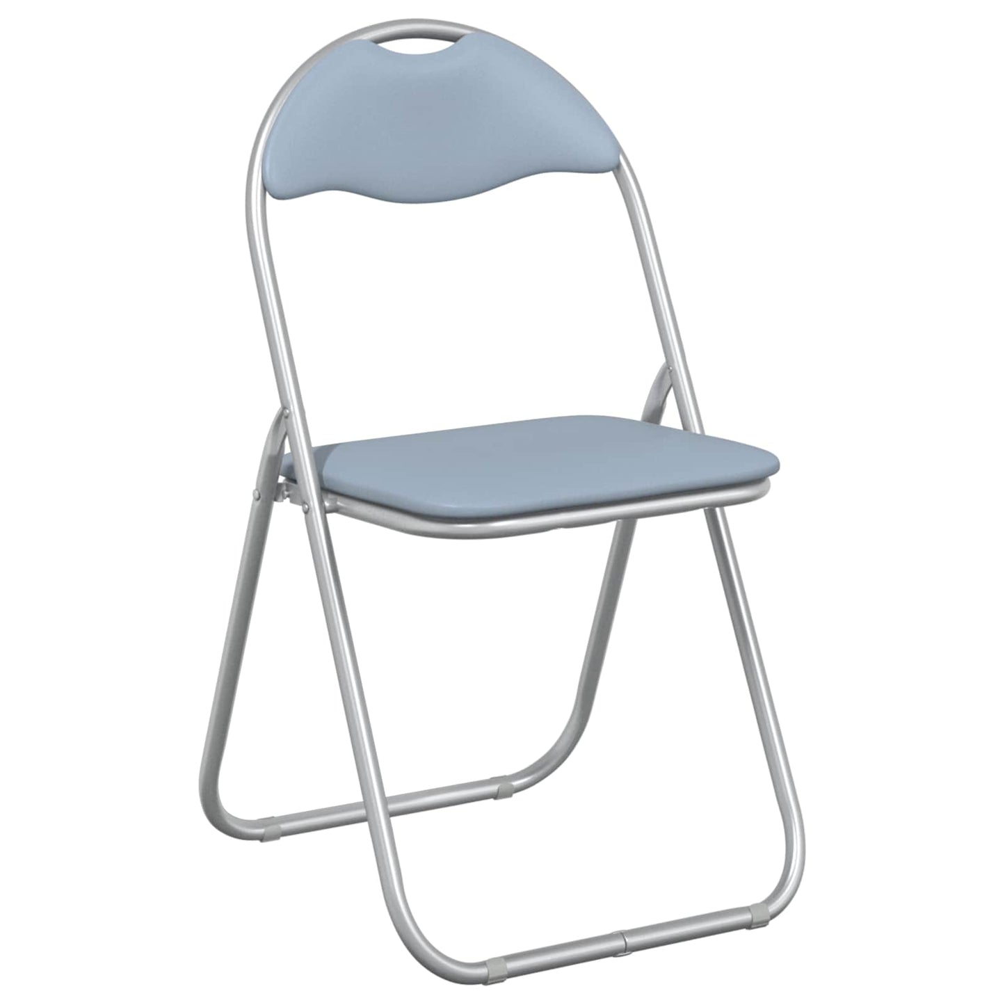Folding Chair 8 pcs Grey 48 x 43.5 x 81 cm Faux Leather