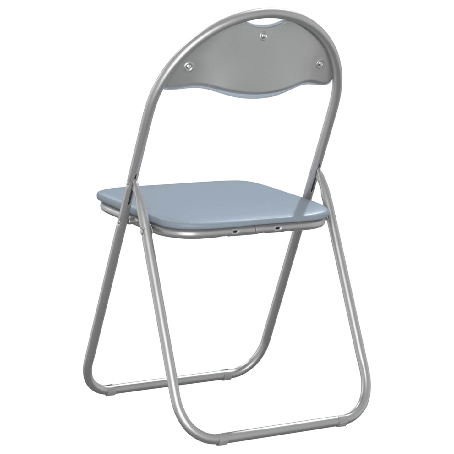 Folding Chair 8 pcs Grey 48 x 43.5 x 81 cm Faux Leather