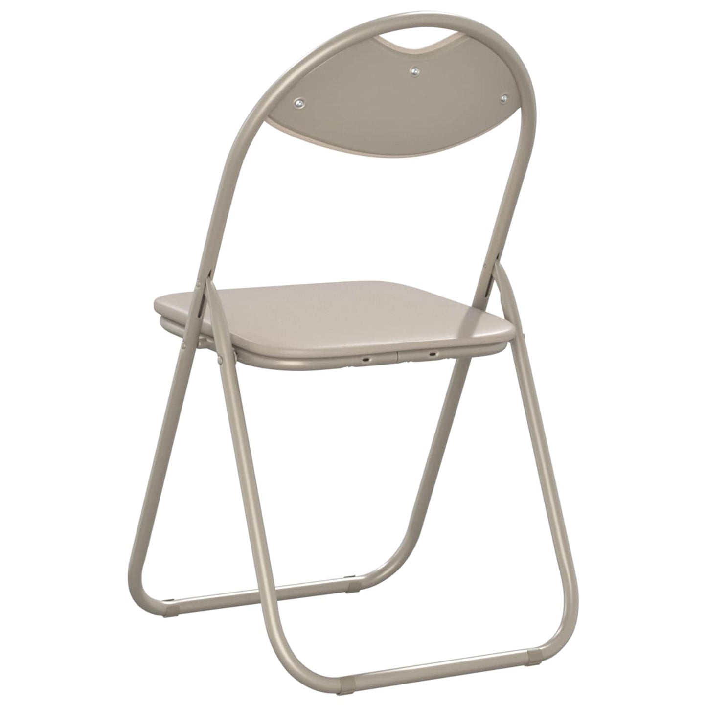 Folding Chair 2 pcs Sand 48 x 43.5 x 81 cm Faux Leather