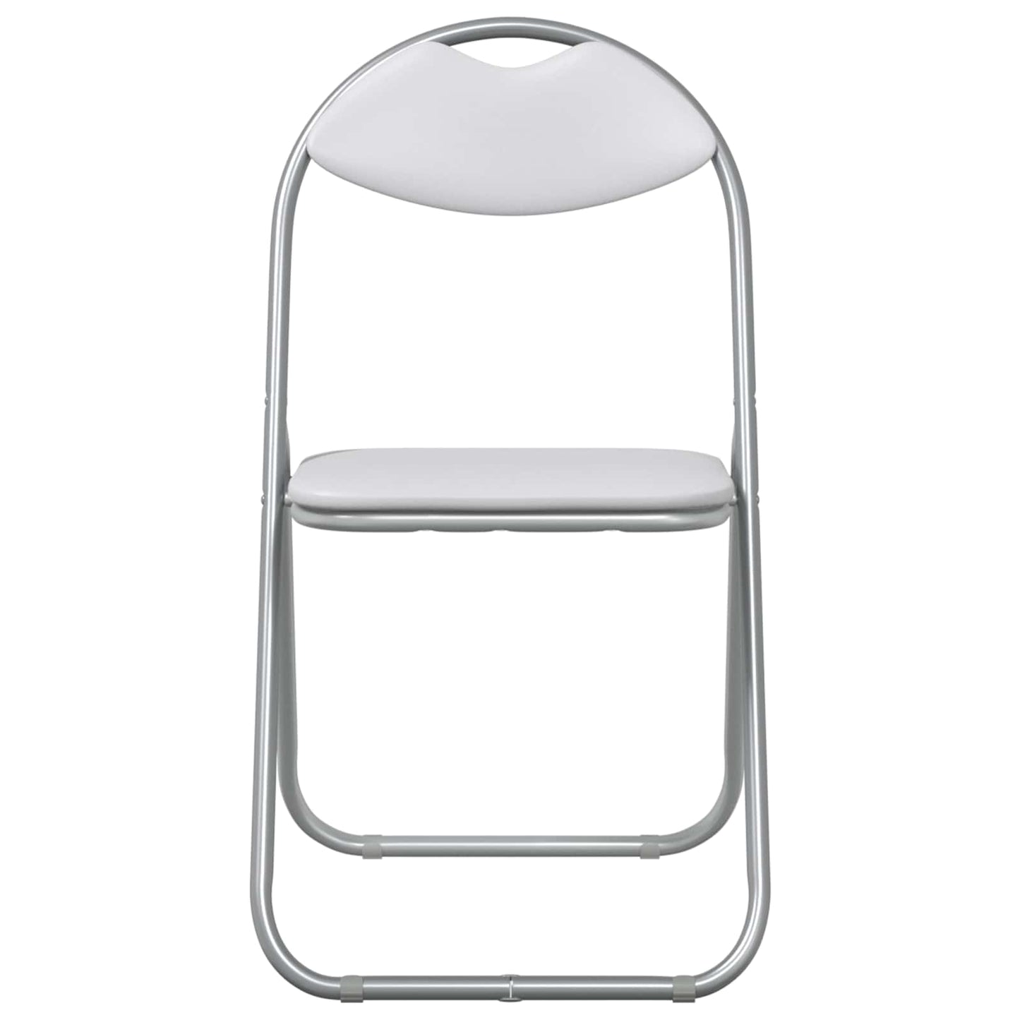 Folding Chair 8 pcs White and Grey 48 x 43.5 x 81 cm