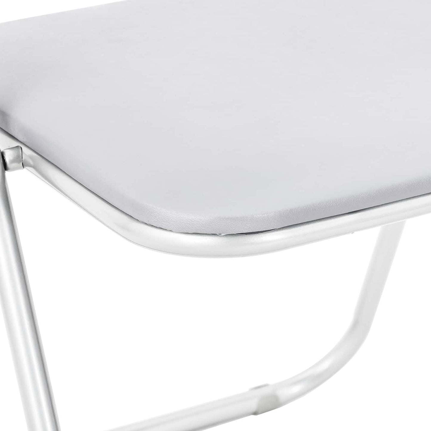 Folding Chair 8 pcs White 48 x 43.5 x 81 cm Faux Leather