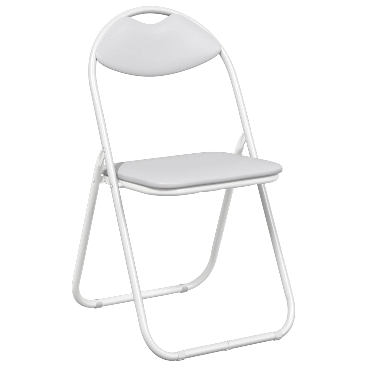 Folding Chair 8 pcs White 48 x 43.5 x 81 cm Faux Leather