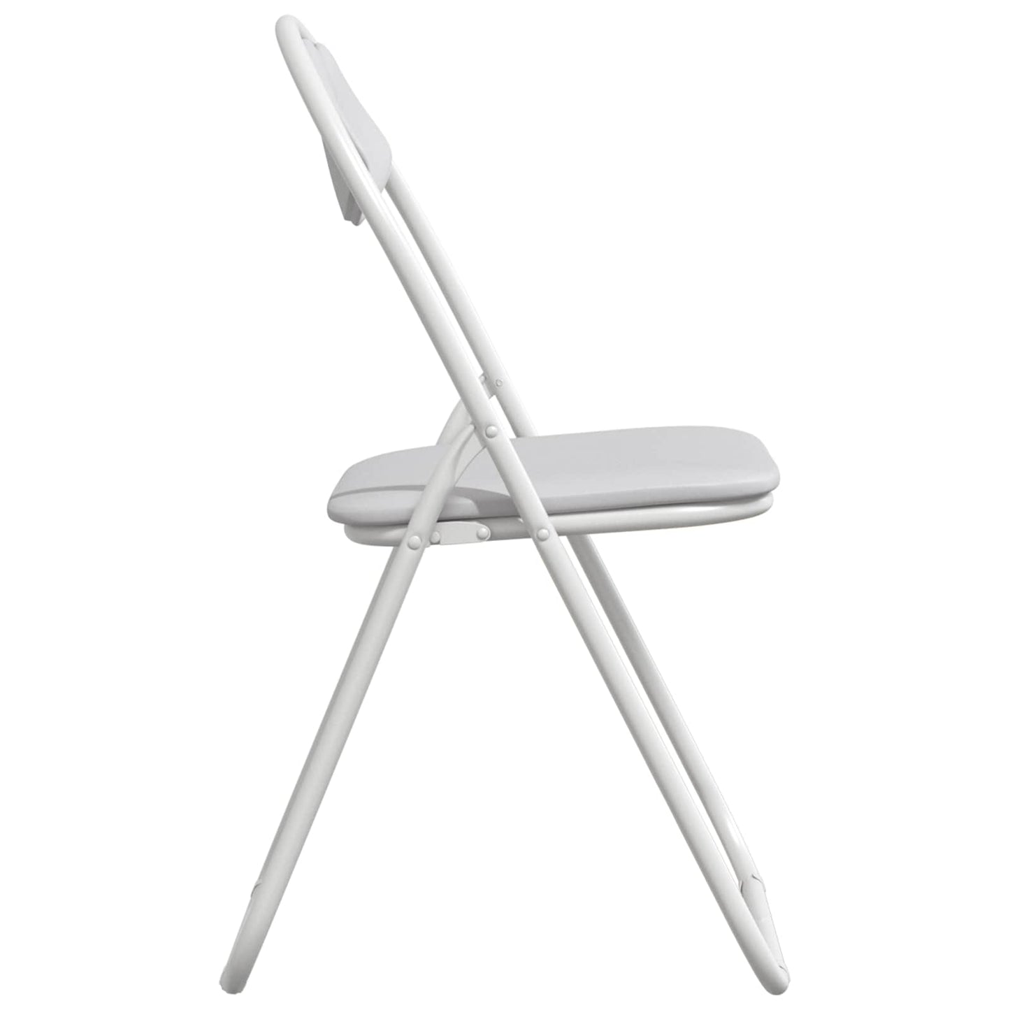 Folding Chair 8 pcs White 48 x 43.5 x 81 cm Faux Leather