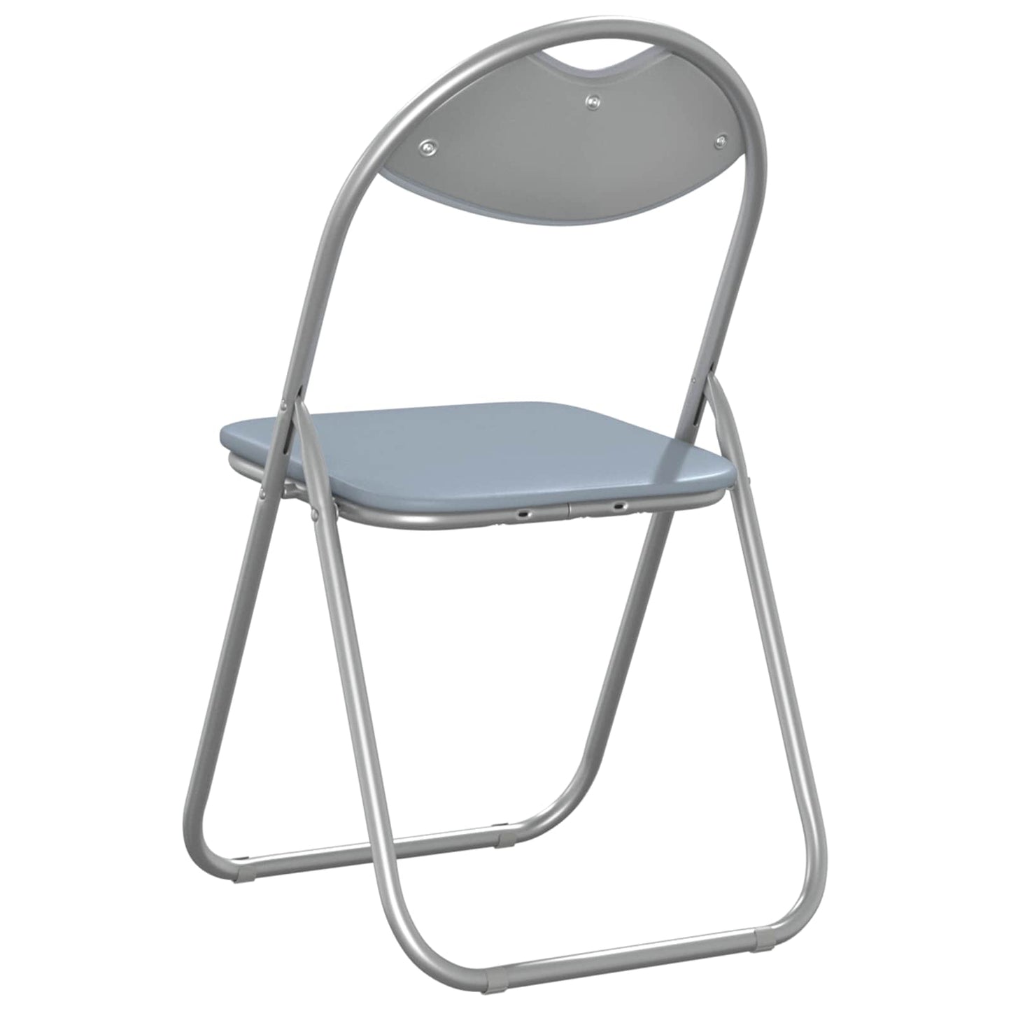 Folding Chair 8 pcs Grey 48 x 43.5 x 81 cm Faux Leather