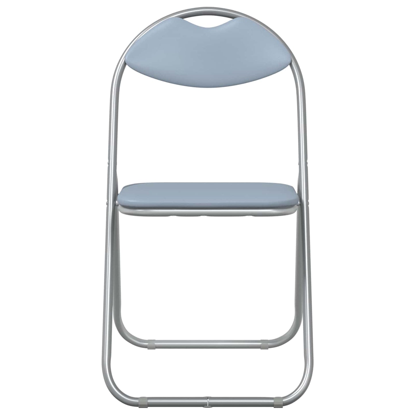Folding Chair 8 pcs Grey 48 x 43.5 x 81 cm Faux Leather
