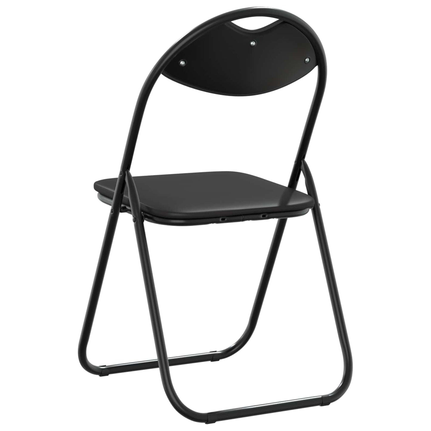 Folding Chair 8 pcs Black 48 x 43.5 x 81 cm Faux Leather
