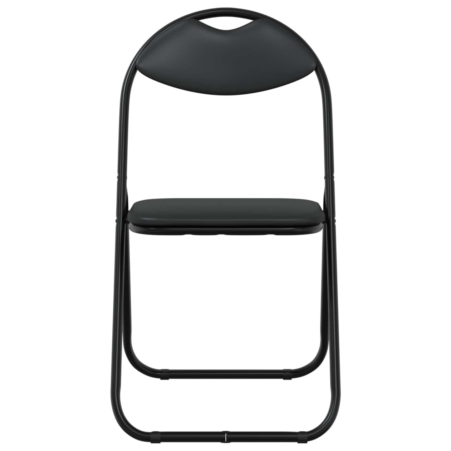 Folding Chair 8 pcs Black 48 x 43.5 x 81 cm Faux Leather