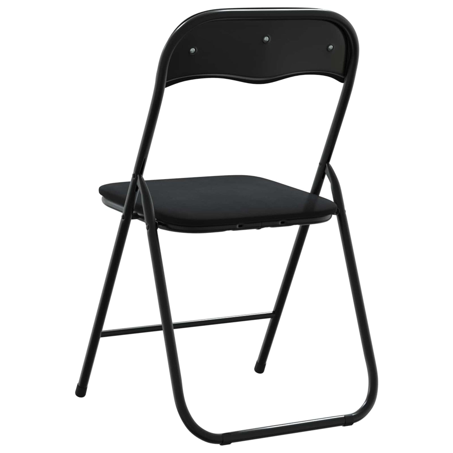 Folding Chair 2 pcs Black 48 x 44 x 78 cm Velvet