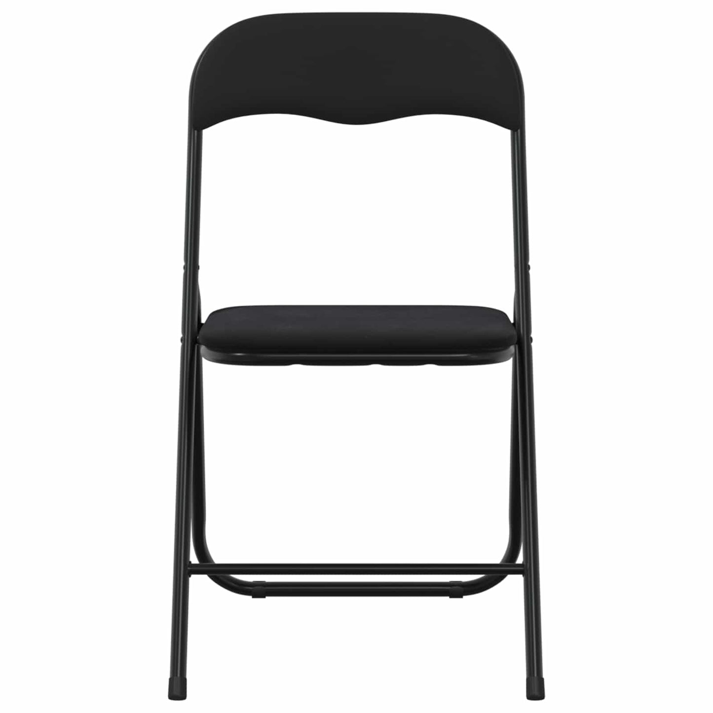 Folding Chair 2 pcs Black 48 x 44 x 78 cm Velvet