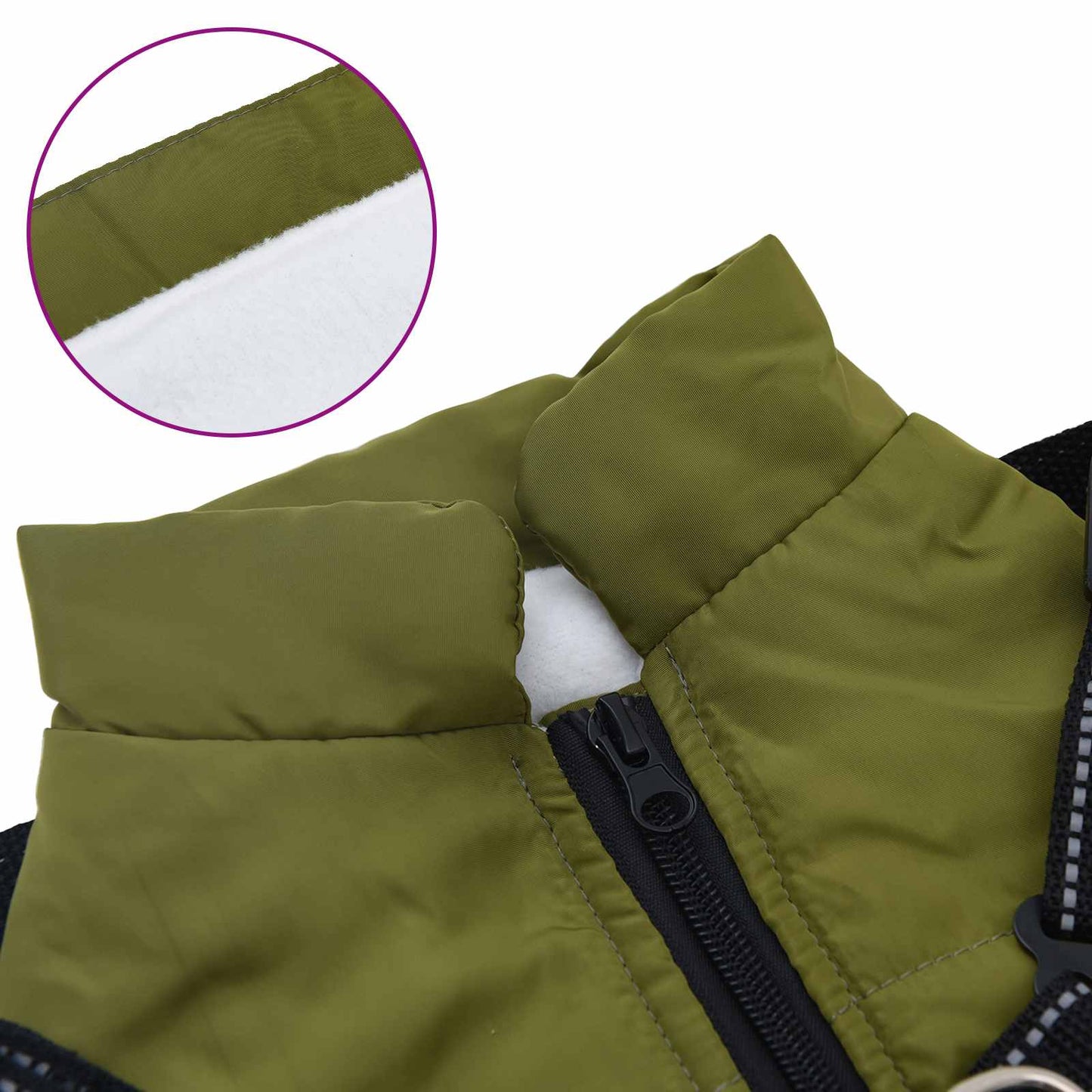 Dog Coat Army Green L32