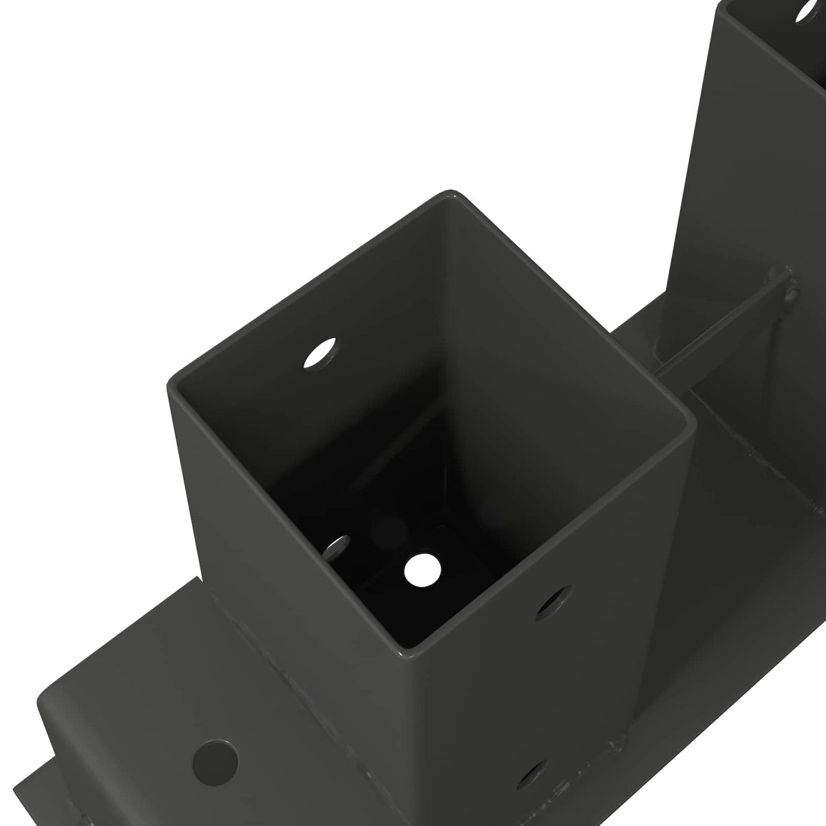 Firewood Stack Aid 2 pcs Anthracite 34 x 10 x 15 cm Steel