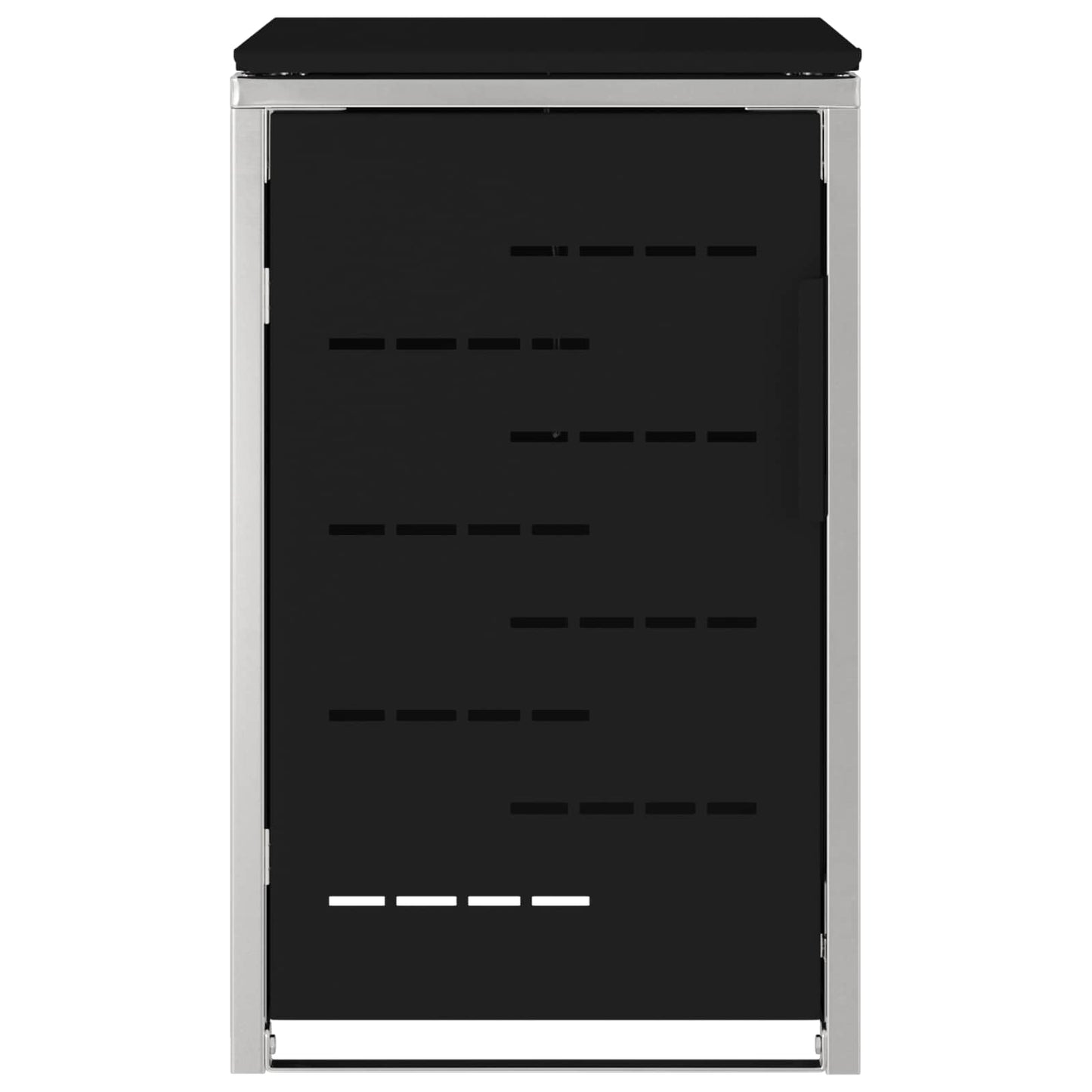 Wheelie Bin Storage Black 77.5 x 69 x 112.5 cm Stainless Steel