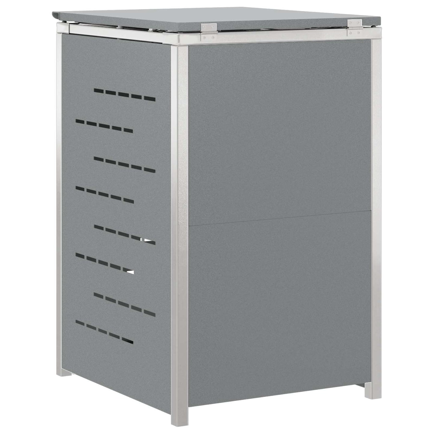 Wheelie Bin Storage Grey 77.5 x 69 x 112.5 cm Stainless Steel