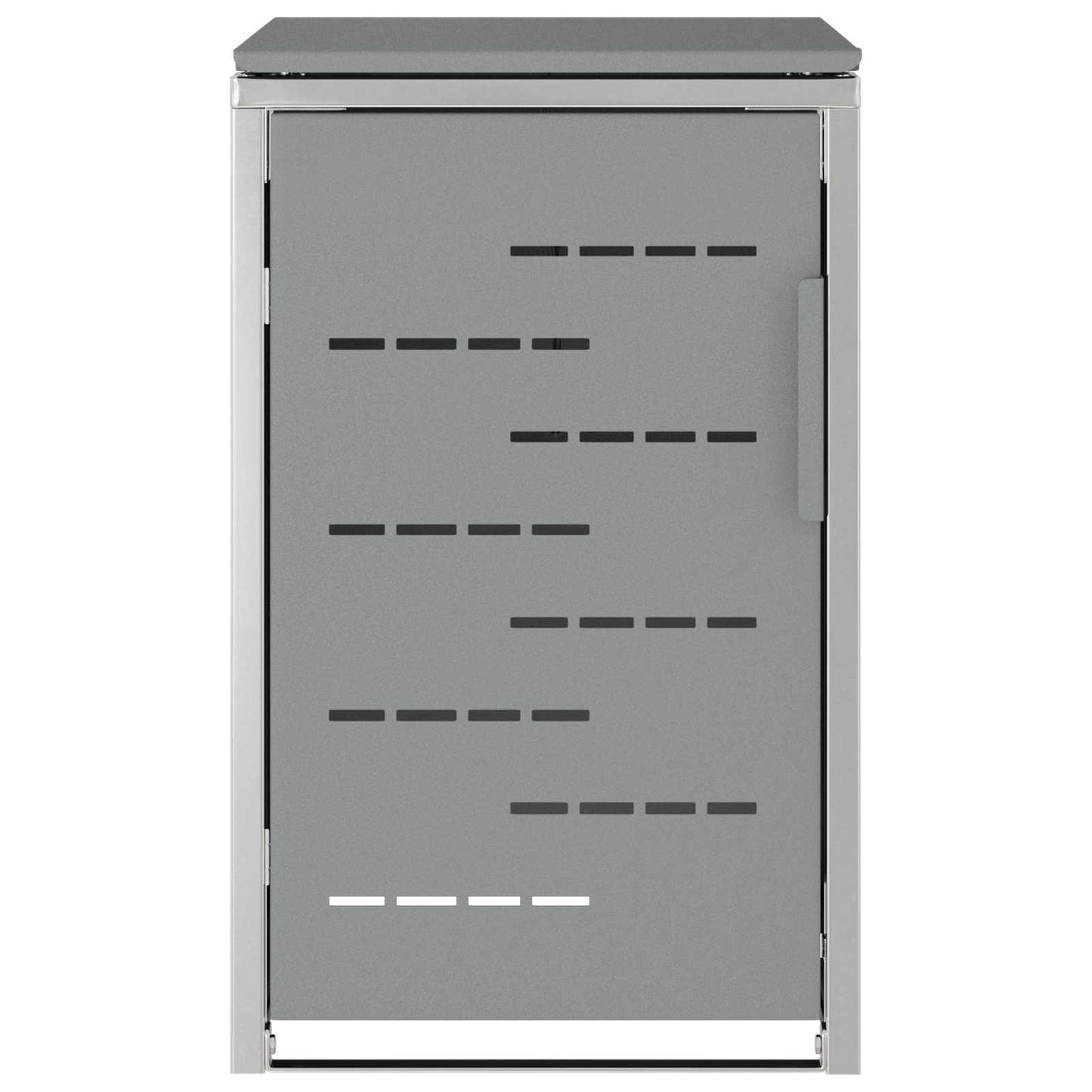 Wheelie Bin Storage Grey 77.5 x 69 x 112.5 cm Stainless Steel