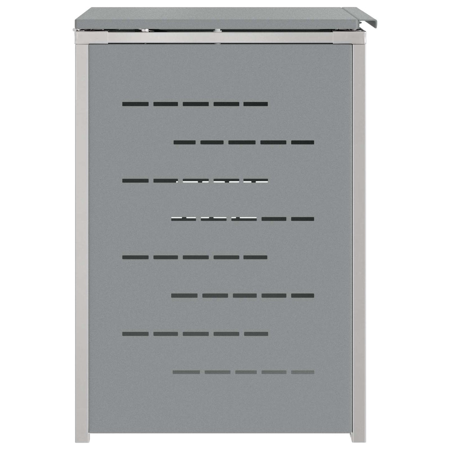 Wheelie Bin Storage Grey 77.5 x 69 x 112.5 cm Stainless Steel