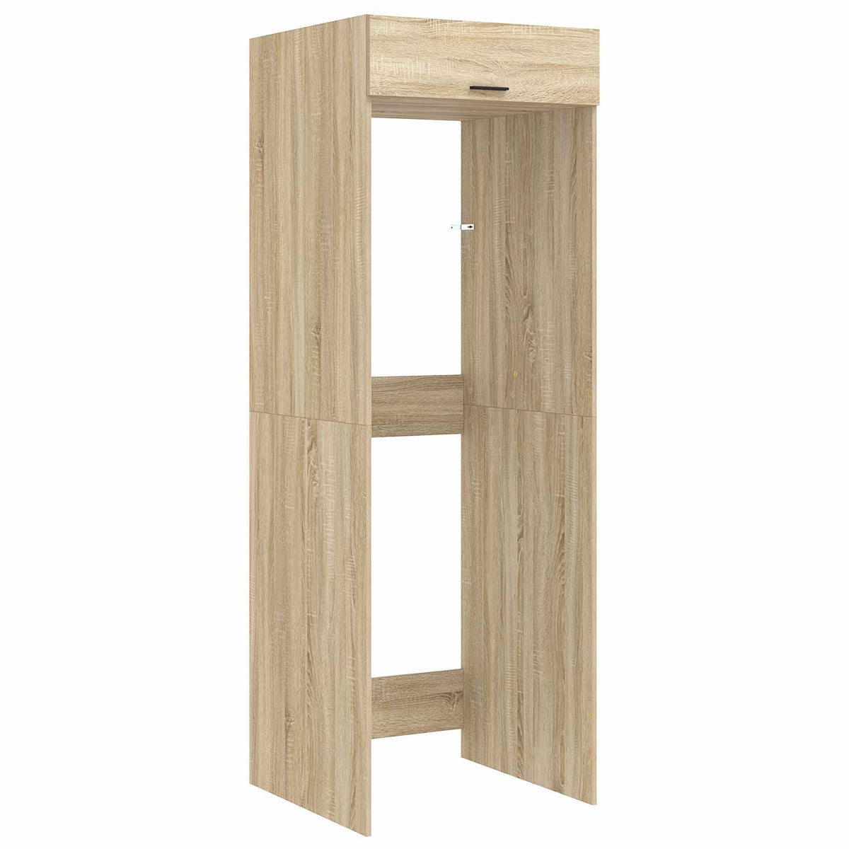 Wash Machine Cabinet with Storage Sonoma Oak 67.5 x 68 x 200 cm