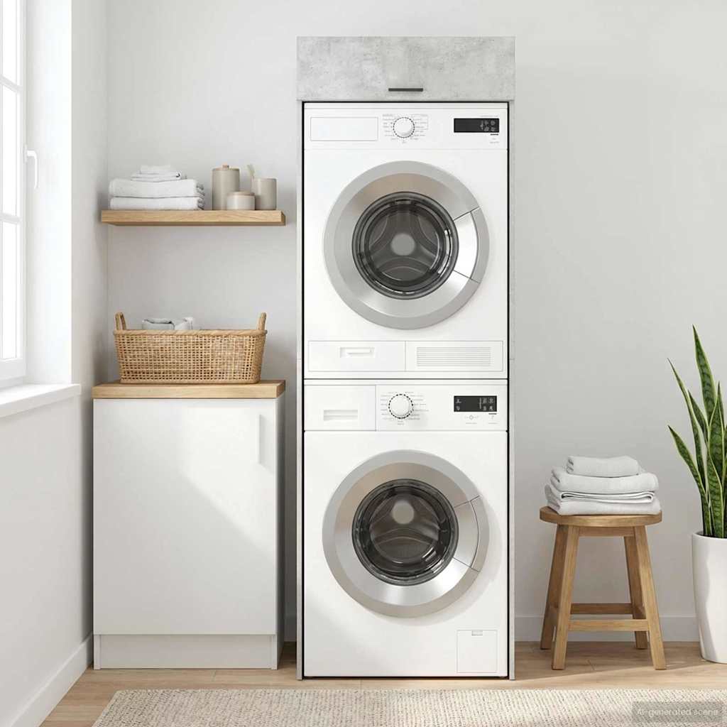 Wash Machine Cabinet with Storage Concerte 67.5 x 68 x 200 cm