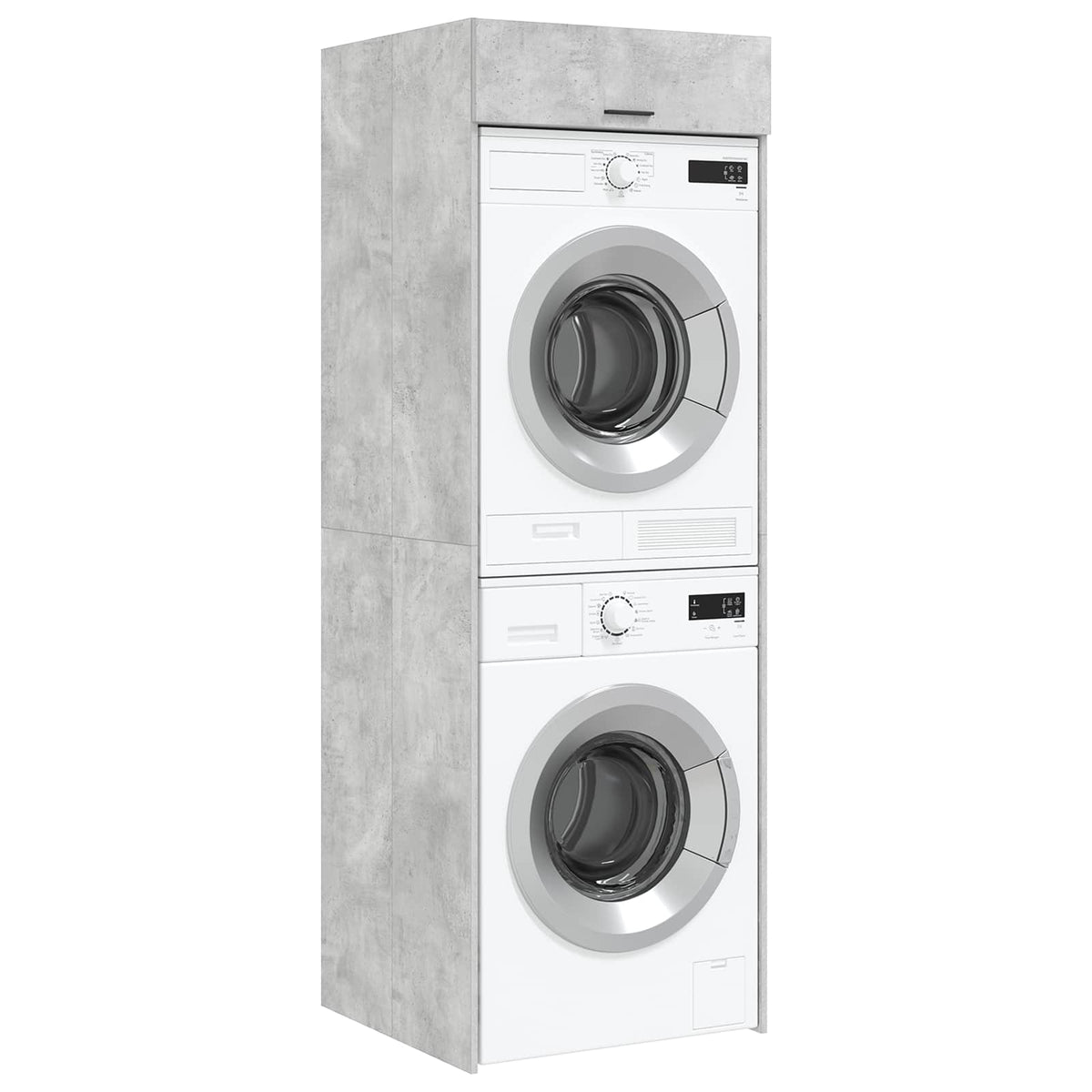 Wash Machine Cabinet Concrete Grey 67.5 x 68 x 200 cm