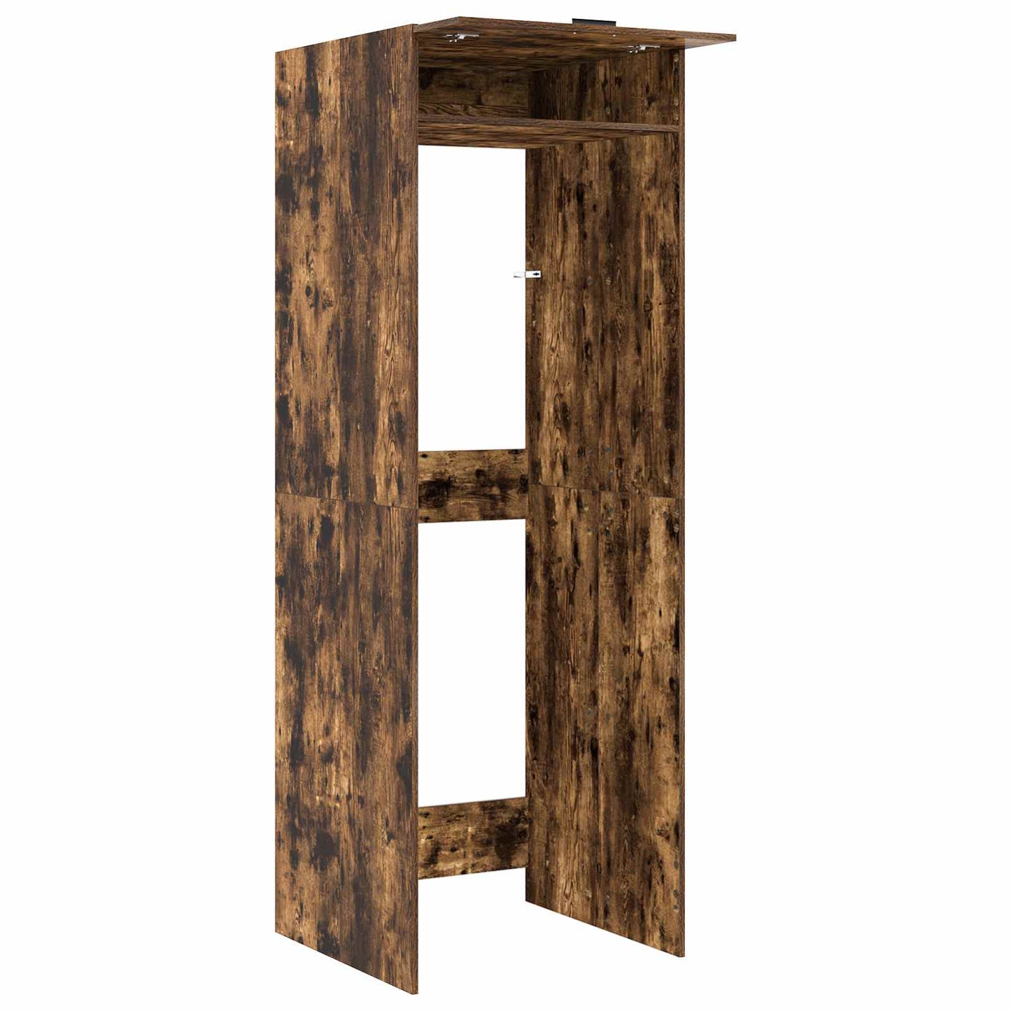Wash Machine Cabinet with Storage Smoked Oak 67.5 x 68 x 200 cm