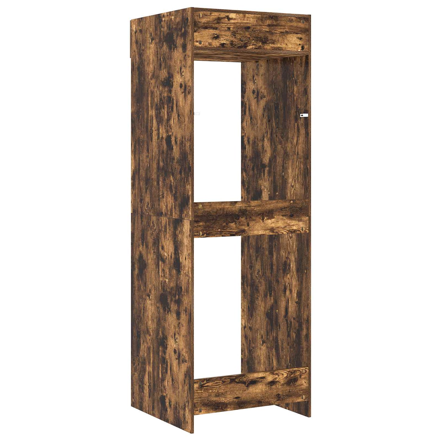 Wash Machine Cabinet with Storage Smoked Oak 67.5 x 68 x 200 cm