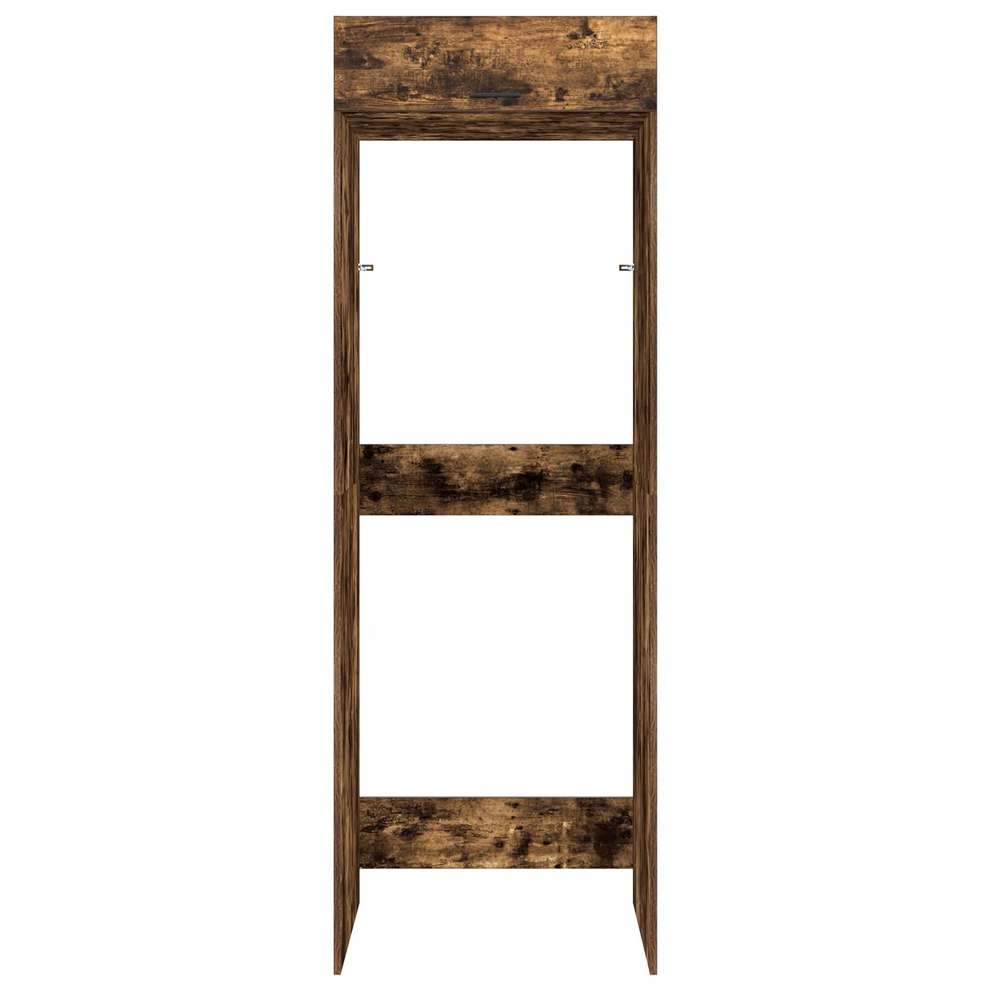Wash Machine Cabinet with Storage Smoked Oak 67.5 x 68 x 200 cm