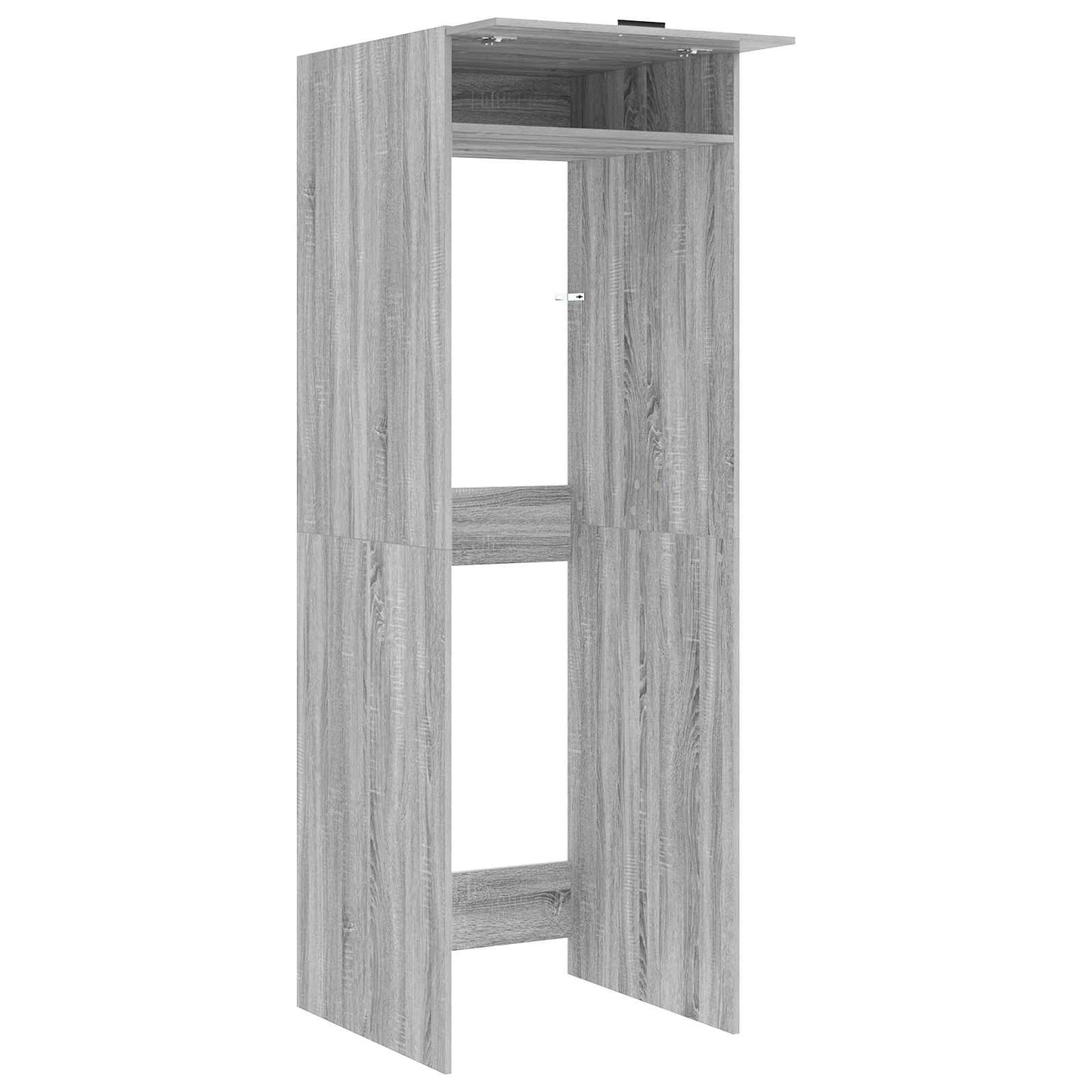 Wash Machine Cabinet with Door Grey Sonoma 67.5 x 68 x 200 cm