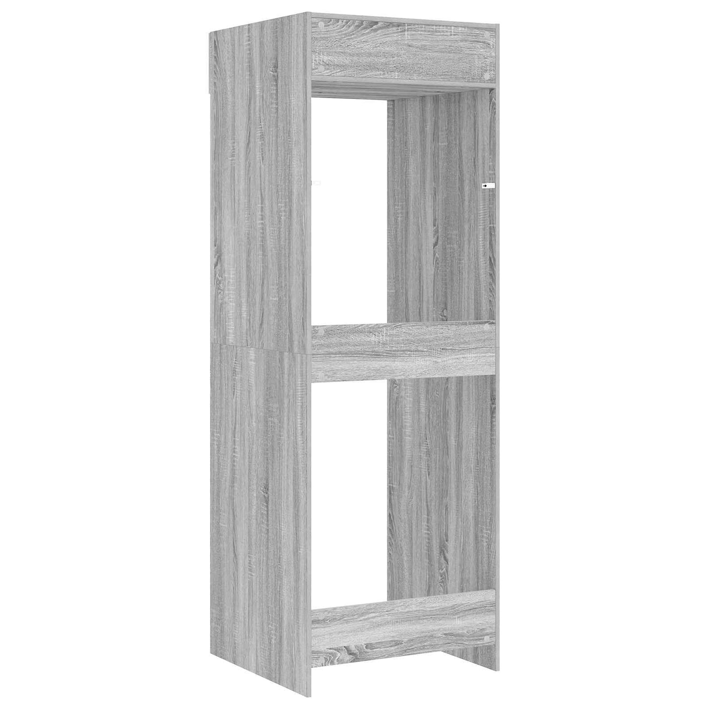 Wash Machine Cabinet with Door Grey Sonoma 67.5 x 68 x 200 cm