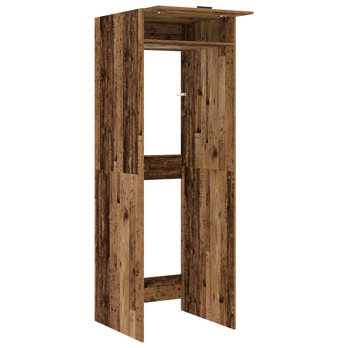 Wash Machine Cabinet with Storage Old Wood 67.5 x 68 x 200 cm