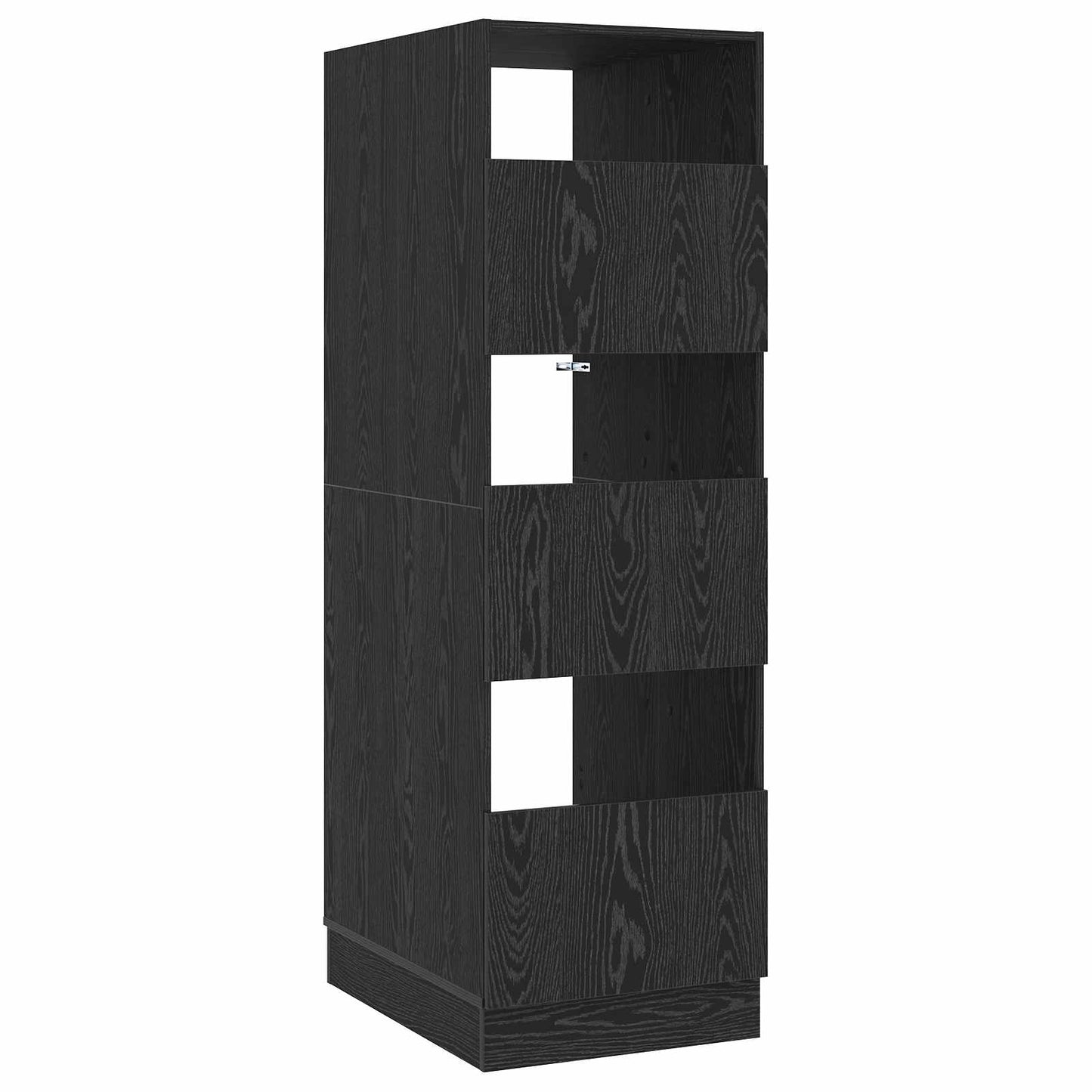 Laundry Cabinet Black Oak 50 x 68 x 162 cm Engineered wood