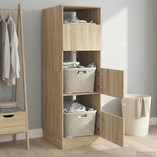 Laundry Cabinet Sonoma 50 x 68 x 162 cm Engineered wood