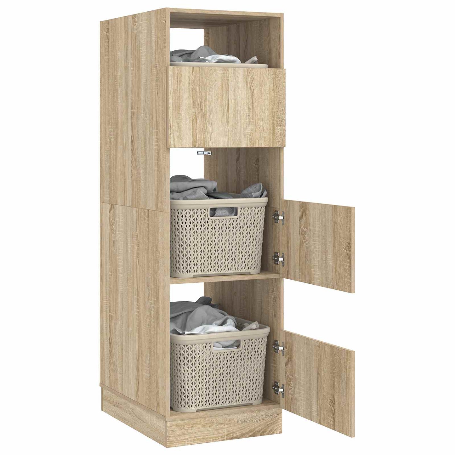 Laundry Cabinet Sonoma 50 x 68 x 162 cm Engineered wood