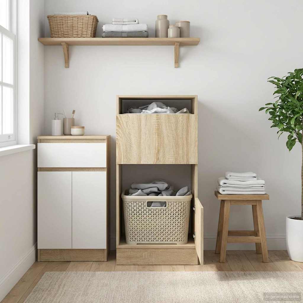 Laundry Cabinet Sonoma 50 x 68 x 102 cm Engineered wood